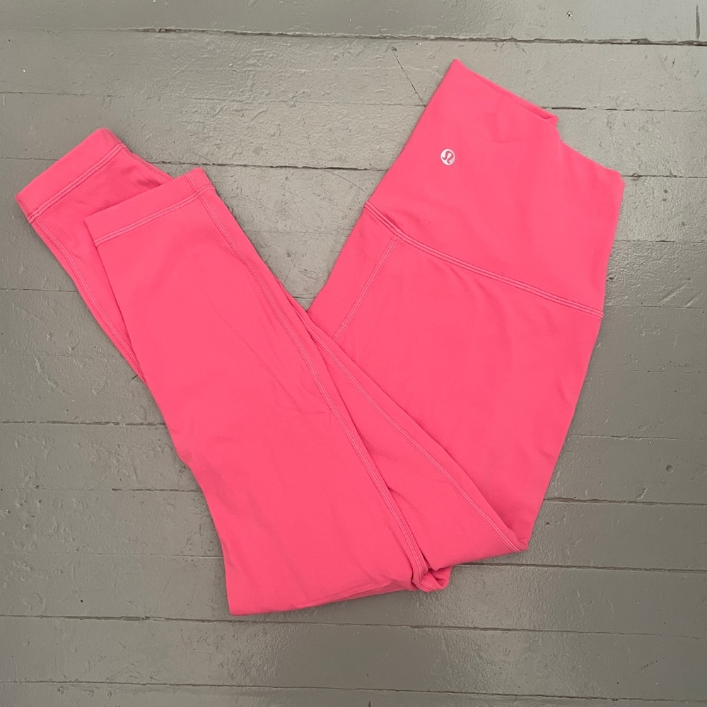 Lululemon Align High-Rise Pants Pink 25” Size 8 and double lined.